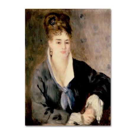 Renoir 'Woman In Black' Canvas Art,14x19